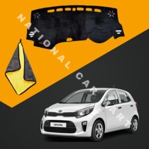 KIA Picanto Model 2019 - 2025 Velvet Dashboard Mat With Free Microfiber Cloth & Free Delivery