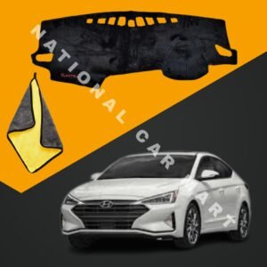 Hyundai Elantra Model 2021 - 2024 Velvet Dashboard Mat With Free Microfiber Cloth & Free Delivery