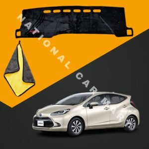 Toyota Aqua 2021 - 2024 Velvet Dashboard Mat With Free Microfiber Cloth & Free Delivery