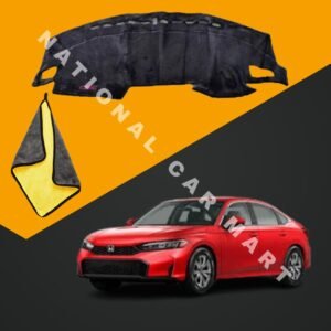 Honda Civic Model 2022 - 2025 Velvet Dashboard Mat With Free Microfiber Cloth & Free Delivery